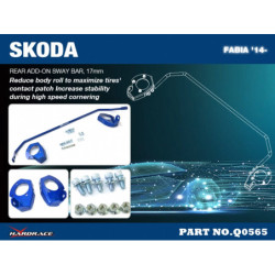 Fabia 3rd 2015-2021 Skoda Rear Add On Barre antiroulis Hardrace