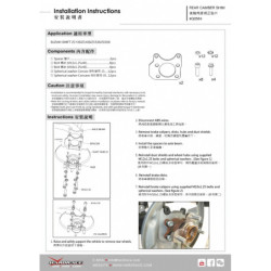 Swift 4th ZCx3 Suzuki Rear Camber toe Adjusting Spacer Hardrace
