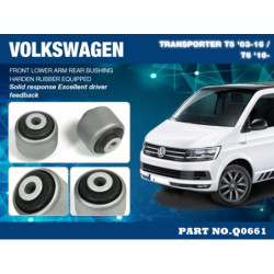 Transporter T5 2003-2016 Volkswagen Bras inférieur avant - Rear silentbloc Hardrace