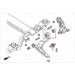 Transporter T5 2003-2016 Volkswagen Bras inférieur avant - Rear silentbloc Hardrace