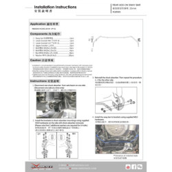Kicks P15 2016-present Nissan Rear Add-on Barre antiroulis Hardrace