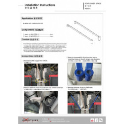 Glc-class X253 Mercedes-benz Rear Lower Brace Hardrace