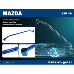 3 AXELA 4th BP 2019-present Mazda Front Lower Brace Hardrace