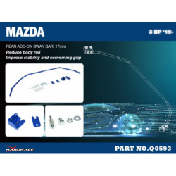 3 AXELA 4th BP 2019-present Mazda Rear Add-on Barre antiroulis Hardrace