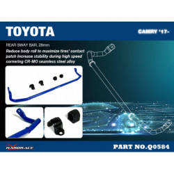 Camry 8th Toyota Barre antiroulis arrière - 28mm Hardrace