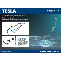 MODEL 3 2017-present Tesla Barre antiroulis arrière Tesla Model 3 Hardrace