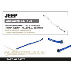 Wrangler JK 2006-2018 Jeep Rear Track Bar Hardrace