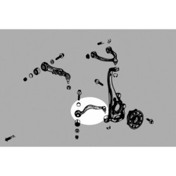 C-class W205 2015-2021 Mercedes-benz Bras inférieur avant Hardrace