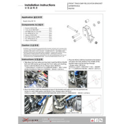 Jimny 4th 2018-present Suzuki Front Panhard Rod Extension Bracket Hardrace