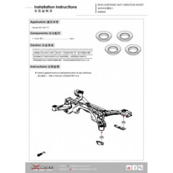 CR-V 5th 2017-2022 Honda Rear Subframe Anti-vibration Insert Hardrace
