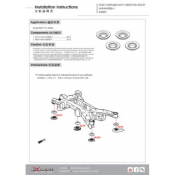 RAV4 XA50 2019-2025 Toyota Rear Subframe Anti-vibration Insert Hardrace