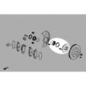 Civic 5th Honda 36mm Front Wheel Hub + Bearing Kit Hardrace