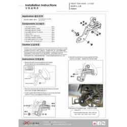 Jimny 4th 2018-present Suzuki Front Tow Hook Kit Hardrace