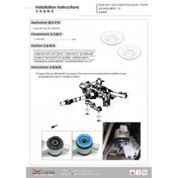 Yaris vitz GR GXPA16 MXPA12, 2020-present Toyota Rear Diff. Anti-vibration Insert Hardrace