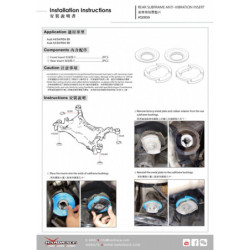 A4 B9 2016-2025 Audi Rear Subframe Anti-vibration Insert Hardrace