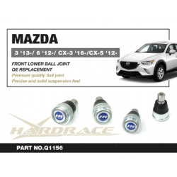 3 AXELA 3rd BM BY 2014-2018 Mazda Bras inférieur avant Ball Joint Hardrace