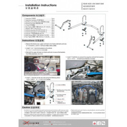 Townace liteace S400 Toyota Rear Add-on Barre antiroulis Hardrace