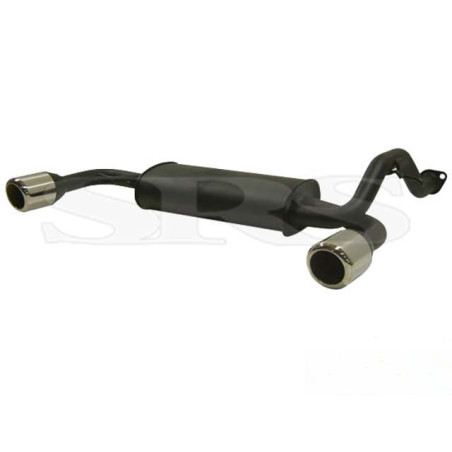 Silencieux d'échappement Acier Dual (Civic 87-91 3dr CRX 87-93)