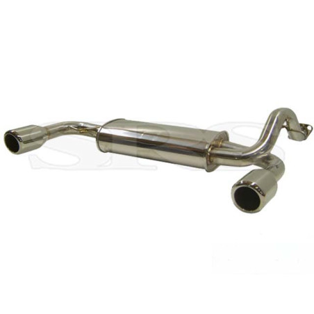 Silencieux d'échappement Inox Dual (Civic 87-91 3dr CRX 87-93)