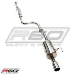 Demi-ligne catback TÜV R60 (Civic 91-01 2 4dr)