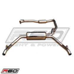 Demi-ligne catback TÜV R60 (Civic 07-12 3dr Type-R)