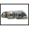 Set De Phares Avant Angel Eyes BMW E46 1998-2001 4-Porte Chromé