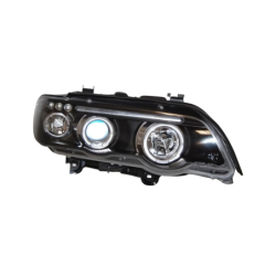 Set De Phares Avant Angel Eyes BMW X5 2001 Noir