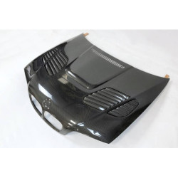 Capot Carbone BMW E46 '98-01 2P Look M3 GTR