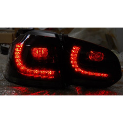 Feux Arrières Volkswagen Golf 6 Rouge Fumé