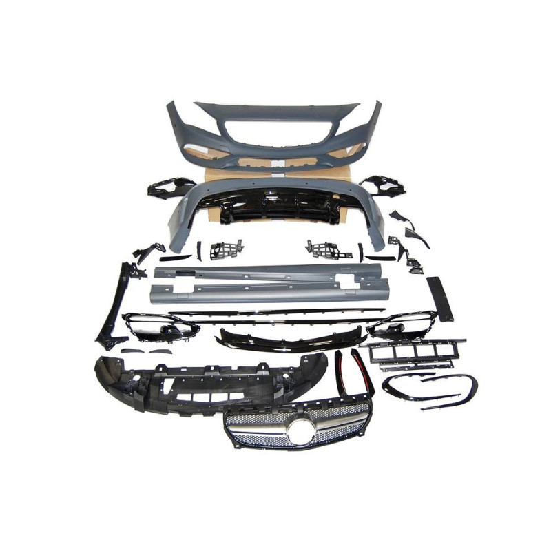 Kit De Carrosserie Mercedes W117 2013-2018 4P SW LCI Look AMG A45 II Calandre
