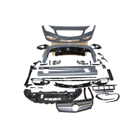 Kit De Carrosserie Mercedes W117 2013-2018 4P SW LCI Look AMG A45 II Calandre