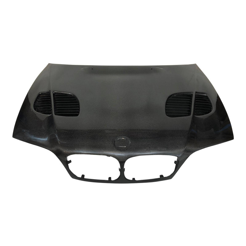 Capot Carbone BMW E46 '02-06 2P. Look M3 GTR C T