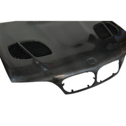 Capot Carbone BMW E46 '02-06 2P. Look M3 GTR C T