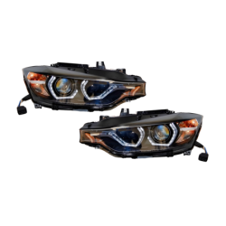 Phare Avant Lumière De Jour BMW F30 F31 Xenon DRL Noir
