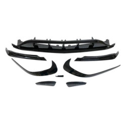 Déflecteur Avant Mercedes W176 16-18 Look AMG A45 Noir brillant