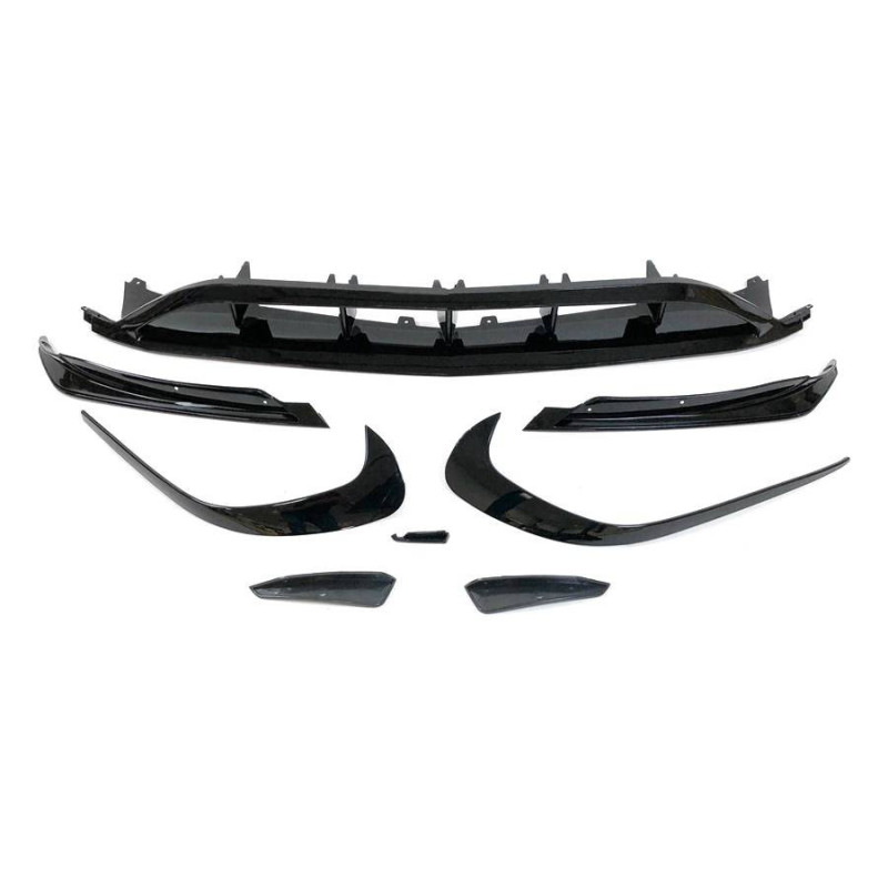 Déflecteur Avant Mercedes W176 16-18 Look AMG A45 Noir brillant