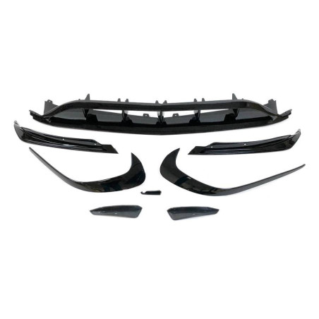 Déflecteur Avant Mercedes W176 16-18 Look AMG A45 Noir brillant