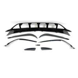 Déflecteur Avant Mercedes W176 16-18 Look AMG A45 Noir brillant