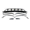 Déflecteur Avant Mercedes W176 16-18 Look AMG A45 Noir brillant