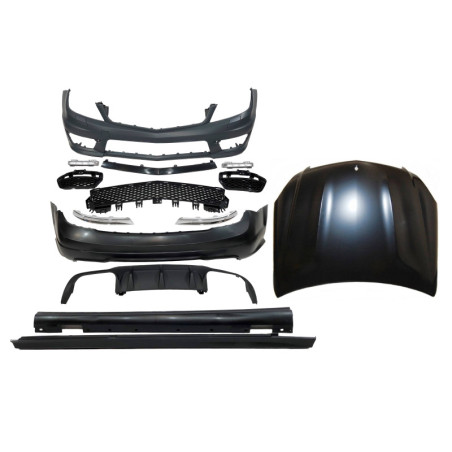 Kit De Carrosserie Mercedes W204 2007-2013 Look AMG Capot