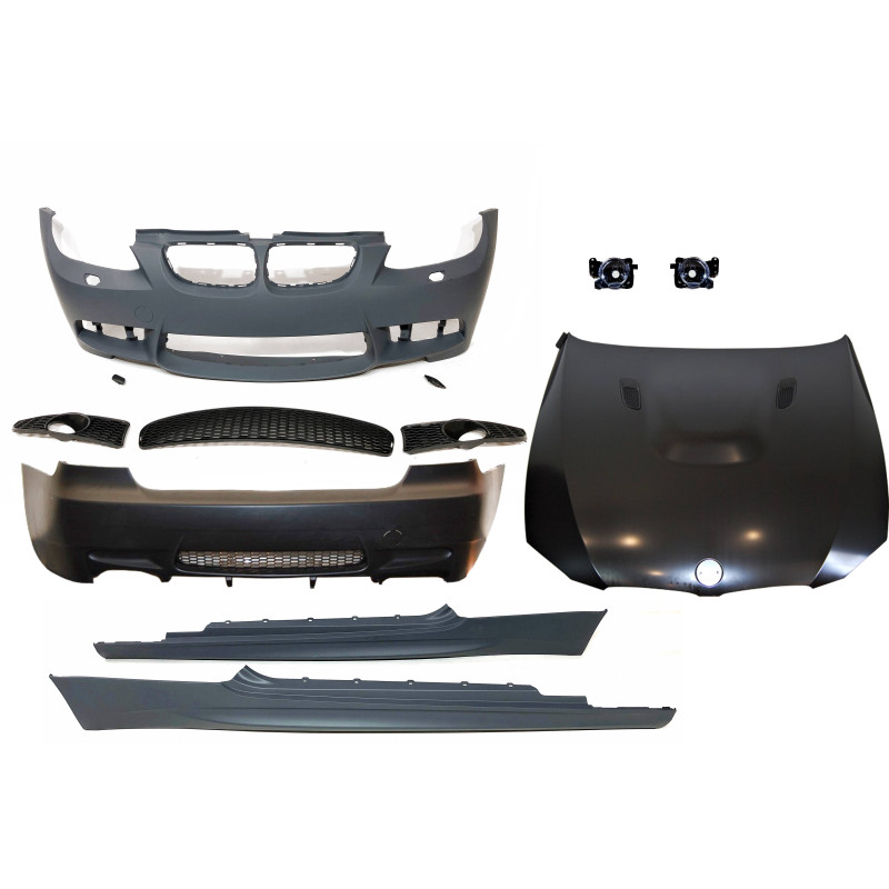 Kit De Carrosserie BMW E92 E93 06-09 Look M3 Antibrouillard Métal