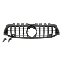 Calandre Mercedes W177 V177 Look GTR Caméra 360 Noir brillant