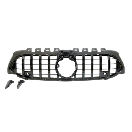 Calandre Mercedes W177 V177 Look GTR Caméra 360 Noir brillant