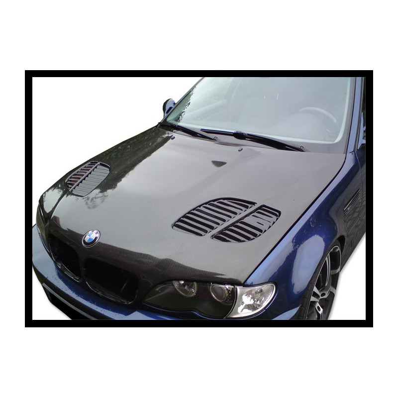 Capot Carbone BMW E46 '02-06 4P. Look M3 GTR C T