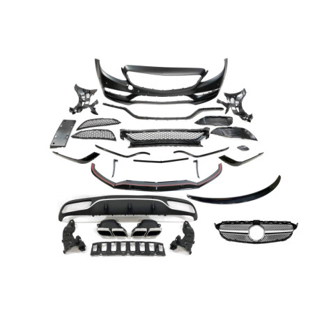 Kit De Carrosserie Mercedes W205 2014-2018 Coupe Look AMG C63