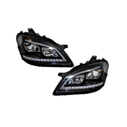 Phare Avant Lumière De Jour Mercedes W164 05-08 Noir Led clignotant séquentiel