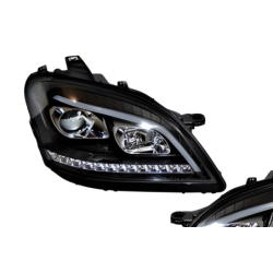 Phare Avant Lumière De Jour Mercedes W164 05-08 Noir Led clignotant séquentiel