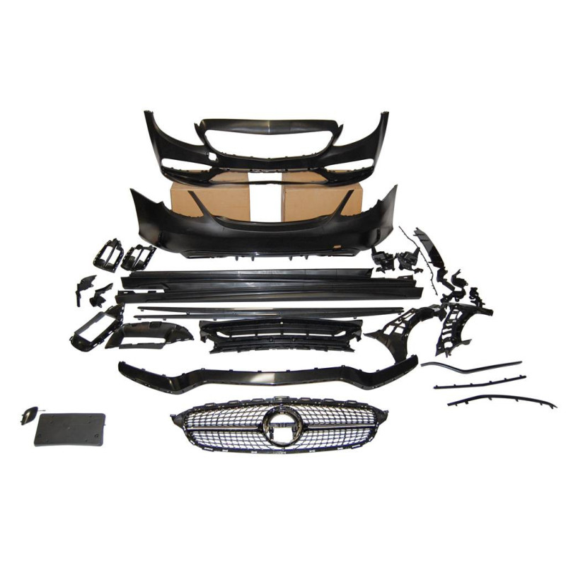Kit De Carrosserie Mercedes W205 4P 2014-2021 Look C63 2019 Diamond