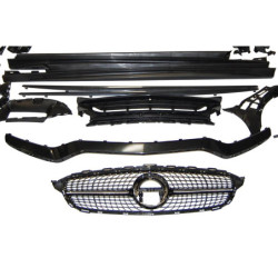 Kit De Carrosserie Mercedes W205 4P 2014-2021 Look C63 2019 Diamond