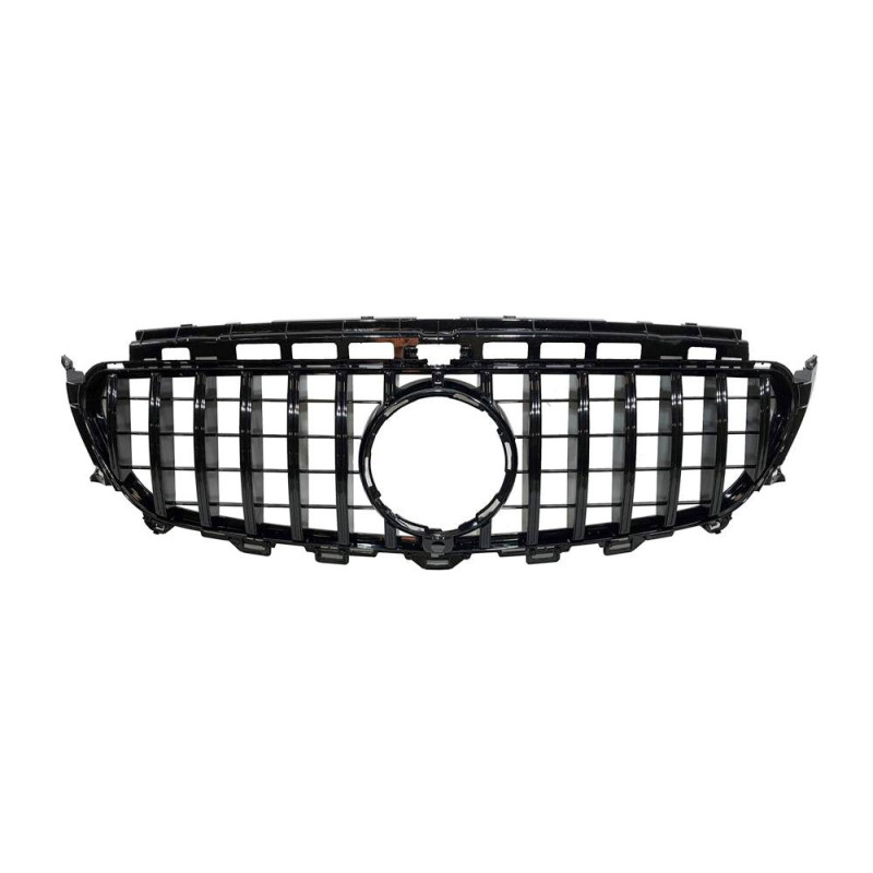 Calandre Mercedes W213 C238 Look GT Full Black Caméra